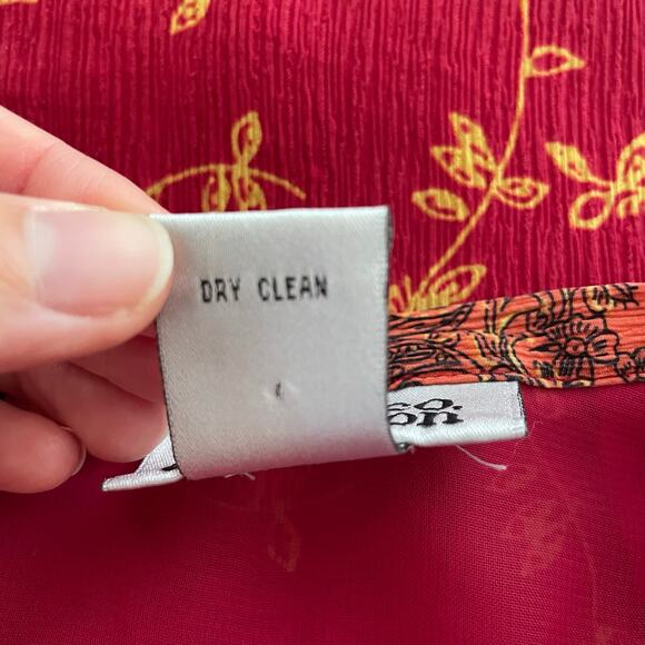 Style & Co. Collection Silk Paisley Design Maxi Skirt Womens 12, 90s Boho Grunge - Picture 6 of 7